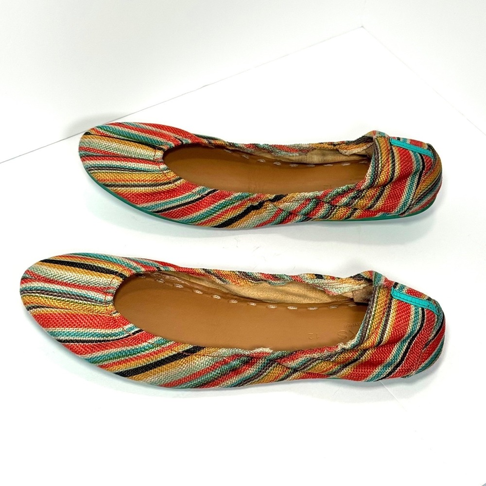 Tieks by Gavrieli Sunset Stripe Ballet Flats Women's 12 Foldable Travel Shoes - Picture 4 of 13